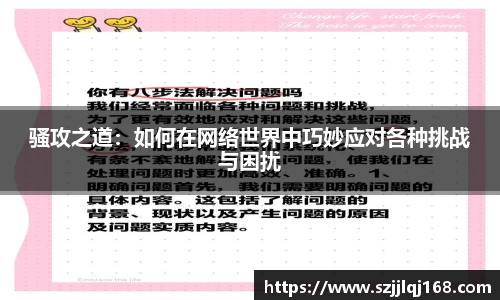 骚攻之道:如何在网络世界中巧妙应对各种挑战与困扰